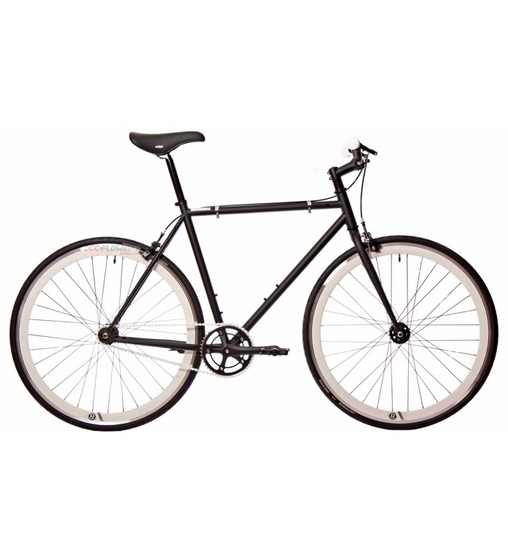 Bicicleta Fixie Origin 8 Negro y Blanco